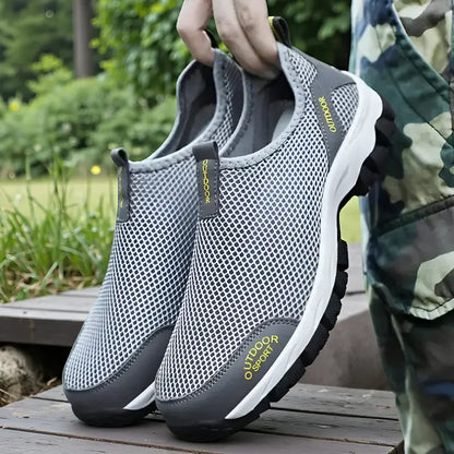Chaussures de Randonnée Homme sans Lacet en Mesh Respirant et Légères