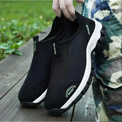 Chaussures de Randonnée Homme sans Lacet en Mesh Respirant et Légères