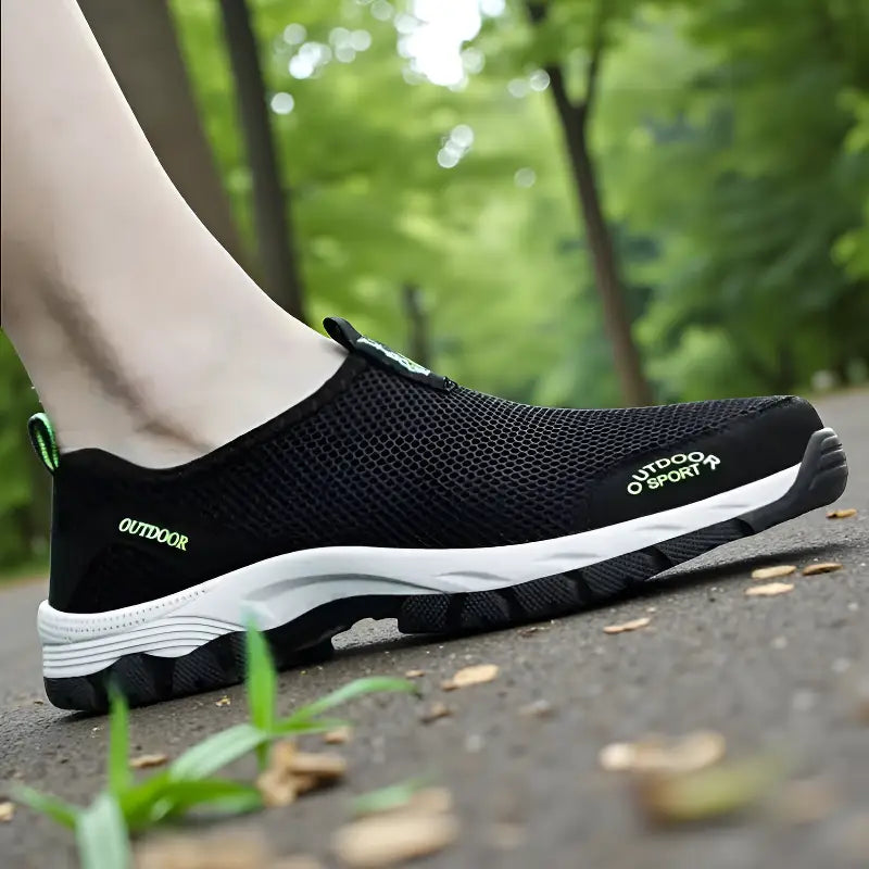 Chaussures de Randonnée Homme sans Lacet en Mesh Respirant et Légères