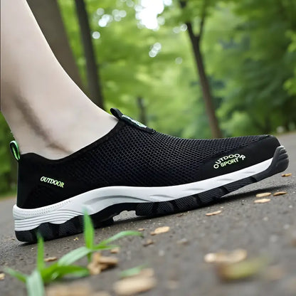 Chaussures de Randonnée Homme sans Lacet en Mesh Respirant et Légères