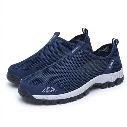 Chaussures de Randonnée Homme sans Lacet en Mesh Respirant et Légères