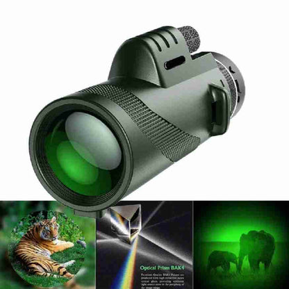Monoculaire Compact 600x Ultra-Zoom HD, Léger avec Lentilles Traitées pour Observation