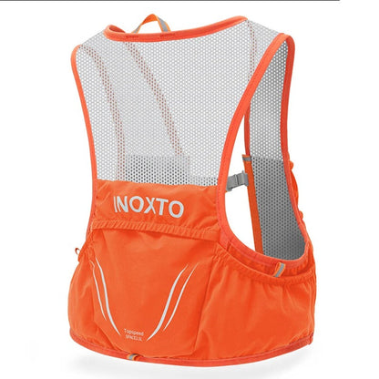 Gilet d'Hydratation Trail Running Respirant, Multi-Poches avec 2 Flasques Souples Incluses