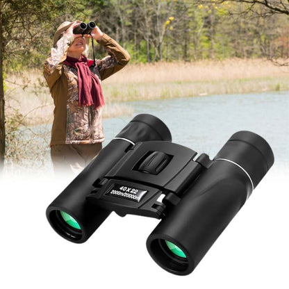 Jumelles Compactes 40x22 HD Longue Portée pour Observation des Oiseaux, Pliables et Légères