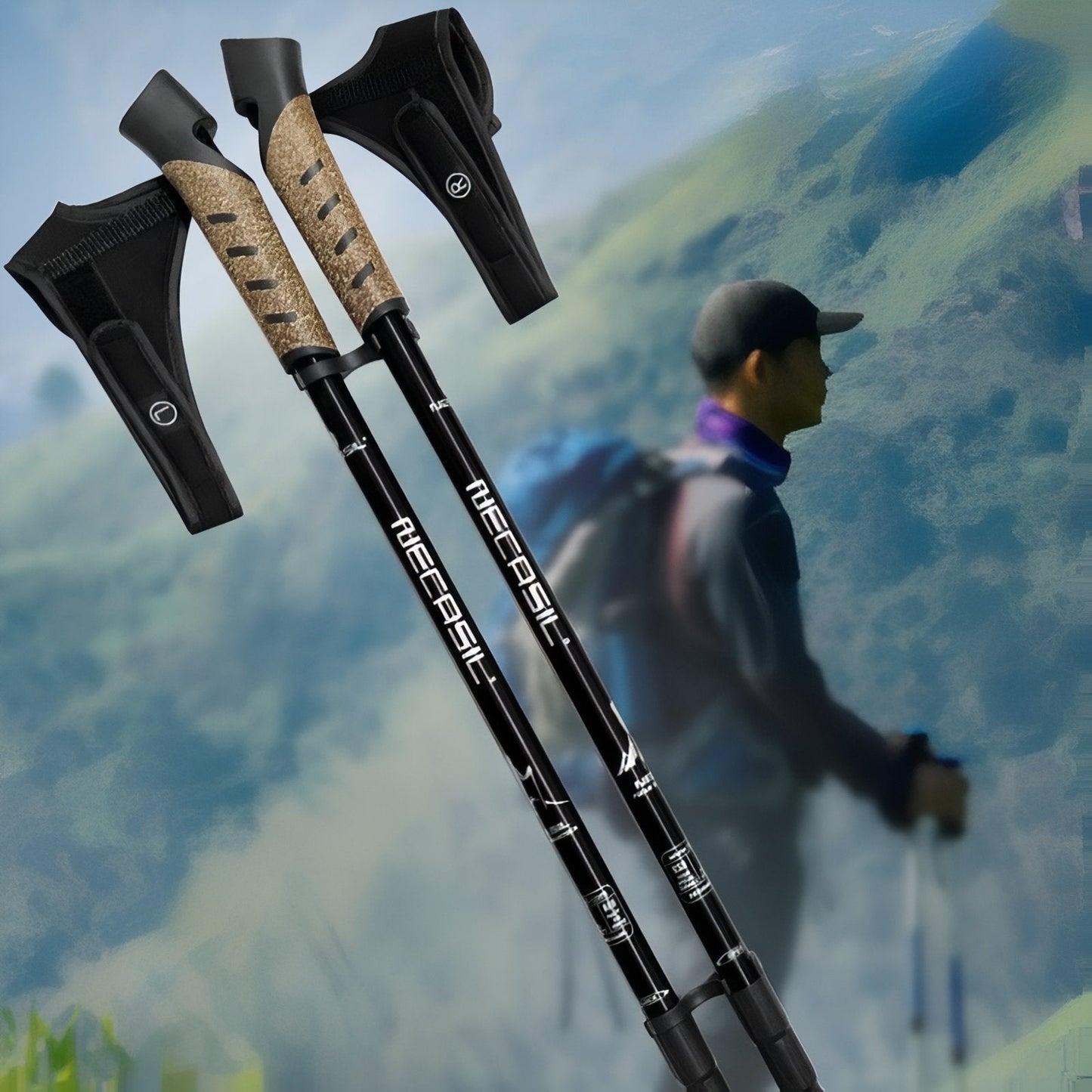 Bâton Télescopique De Marche Nordique En Aluminium