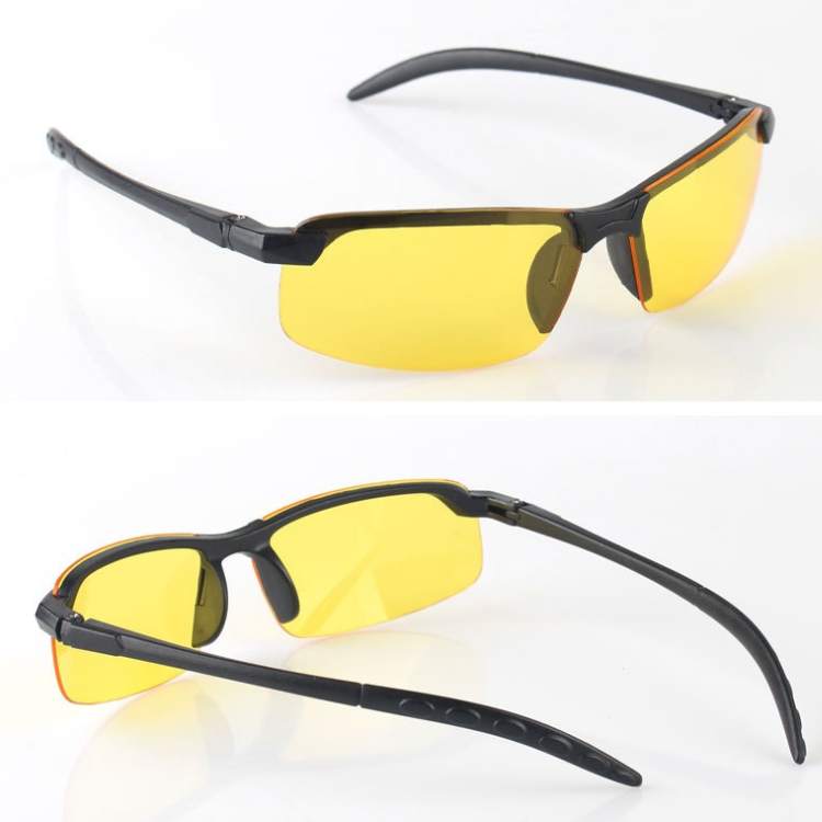 Lunettes de Conduite de Nuit à Verres Jaunes Anti-Éblouissement Anti-Reflets
