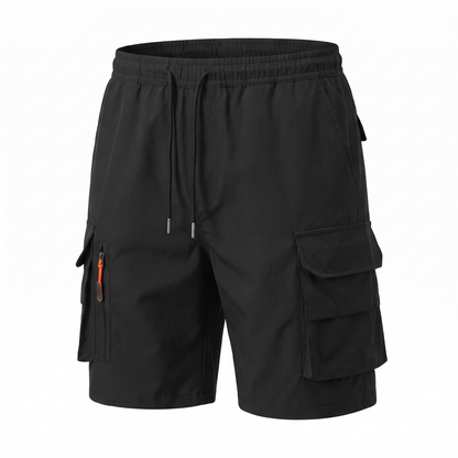 Men's Lightweight Cargo Shorts with Zipped Pockets