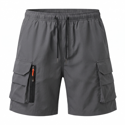 Men's Lightweight Cargo Shorts with Zipped Pockets