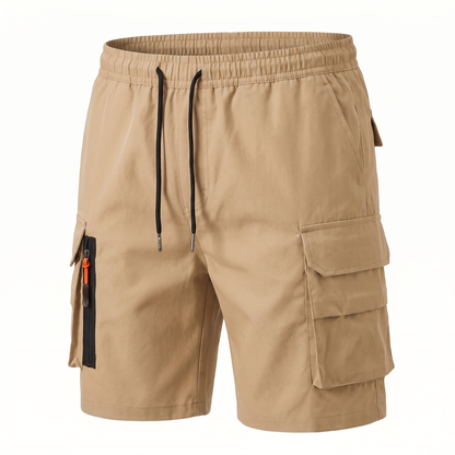 Men's Lightweight Cargo Shorts with Zipped Pockets