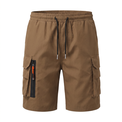 Men's Lightweight Cargo Shorts with Zipped Pockets
