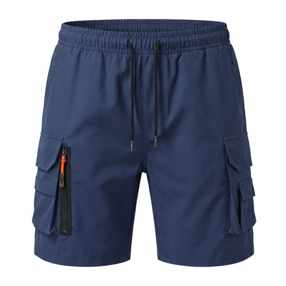 Men's Lightweight Cargo Shorts with Zipped Pockets