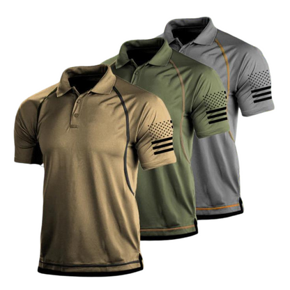 Polo Outdoor Homme Respirant et à Séchage Rapide pour Randonnée et Sport