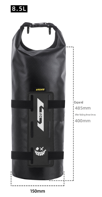 Sacoches de Fourche Vélo Étanches, Set de 2 de 5-8.5 L avec Kit de Fixation pour Bikepacking