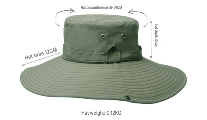 Men's Waterproof Wide Brim Trekking Hat