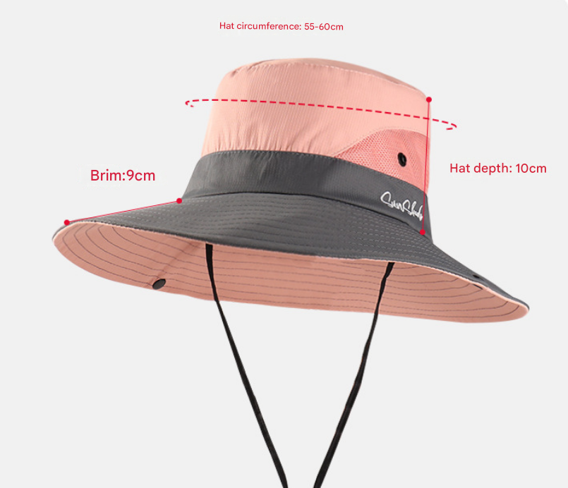Lightweight and Foldable Women's Anti-UV Hat