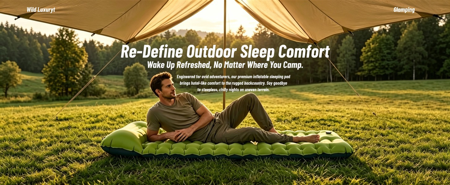 Ultra-Light Camping Sleeping Pad, Ergonomic Honeycomb Structure with Compact Cover