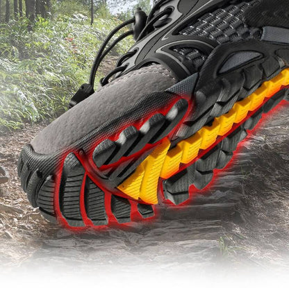 Chaussures d'Eau Homme à Mesh Respirant Drainant, Semelle Souple Antidérapante et Serrage Rapide