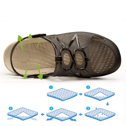 Sabots Outdoor Homme Ajourés et Légers à Enfiler pour Plage et Bord de l'Eau