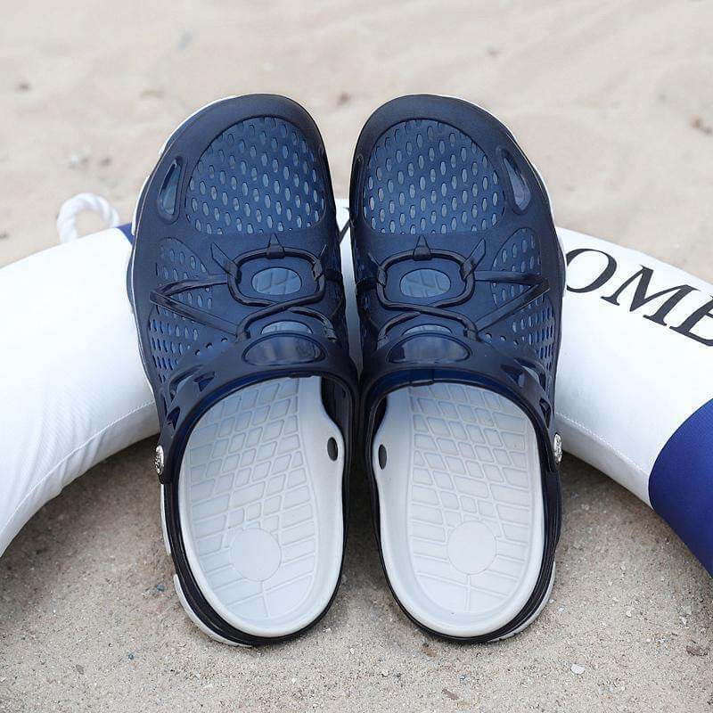 Sabots Outdoor Homme Ajourés et Légers à Enfiler pour Plage et Bord de l'Eau