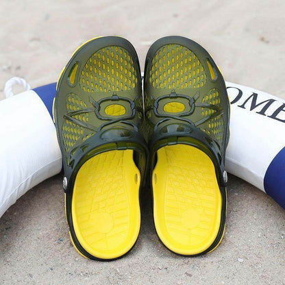 Sabots Outdoor Homme Ajourés et Légers à Enfiler pour Plage et Bord de l'Eau