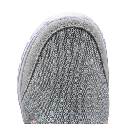 Sabot Sneaker Femme à Talon Ouvert, Tige Mesh Respirante et Semelle Caoutchouc Souple