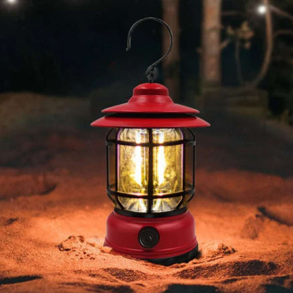 Rechargeable Vintage Style Dimmable LED Camping Lantern