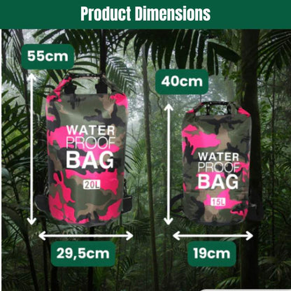 Sac Étanche Roll-Top Léger pour Kayak, Camping et Sports Nautiques