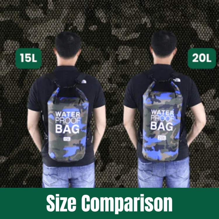 Sac Étanche Roll-Top Léger pour Kayak, Camping et Sports Nautiques