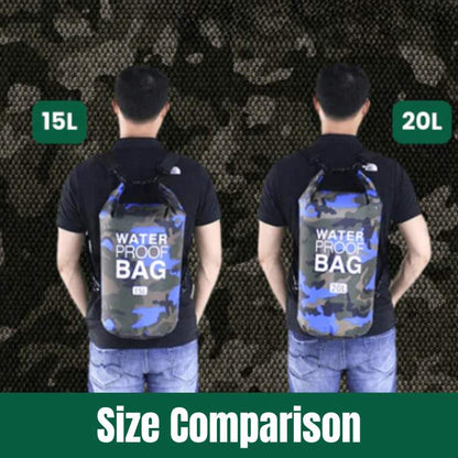 Sac Étanche Roll-Top Léger pour Kayak, Camping et Sports Nautiques