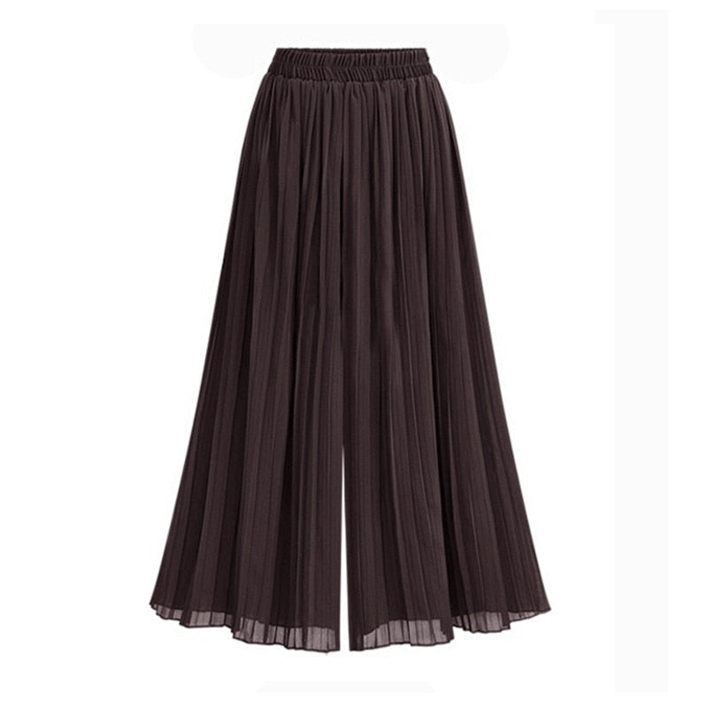 Élise Fluid and Elegant Pleated Palazzo Pants