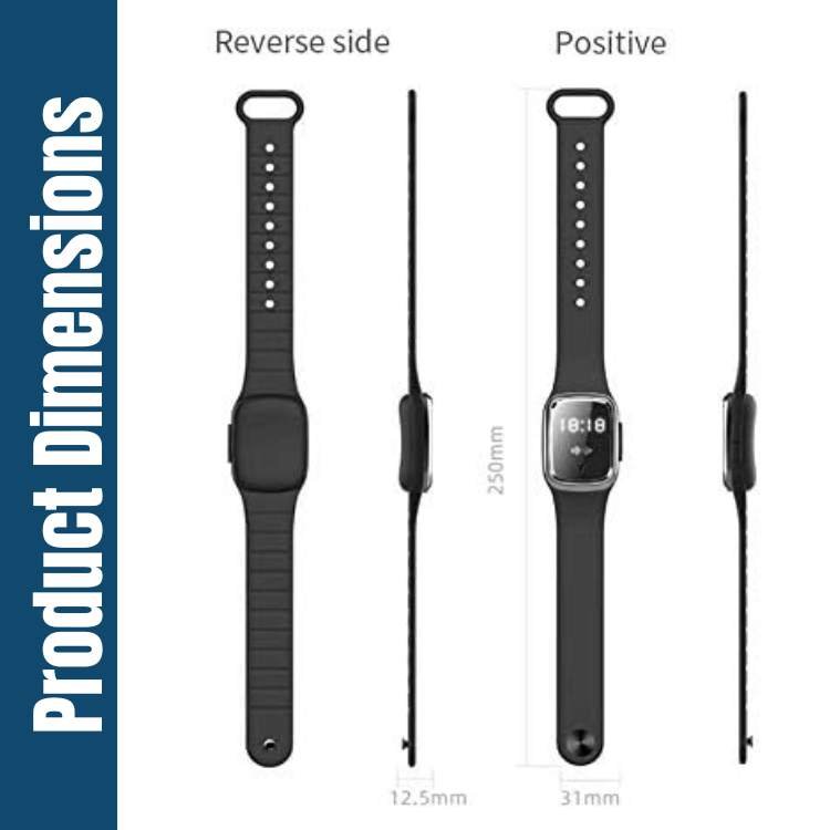 Bracelet Anti-Moustiques à Ultrasons Rechargeable avec Écran LED pour Extérieur