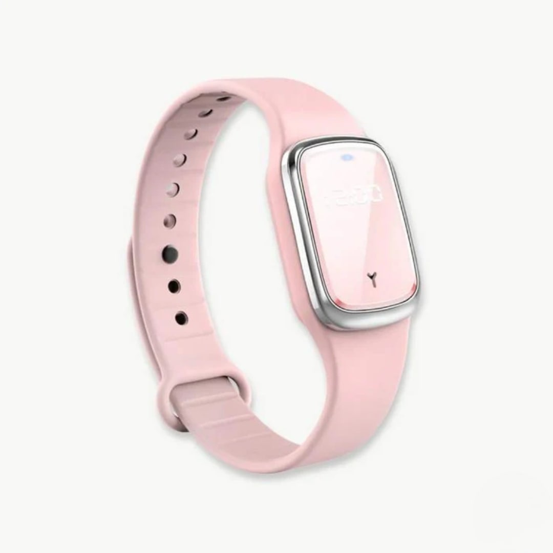 Bracelet Anti-Moustiques à Ultrasons Rechargeable avec Écran LED pour Extérieur