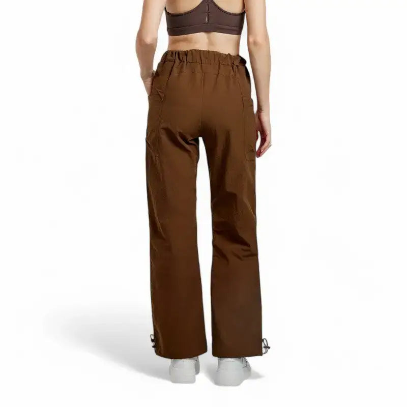 Pantalon de Randonnée Femme en Nylon Taslon Léger 230 g, Coupe Cargo Anti-UV avec Poches