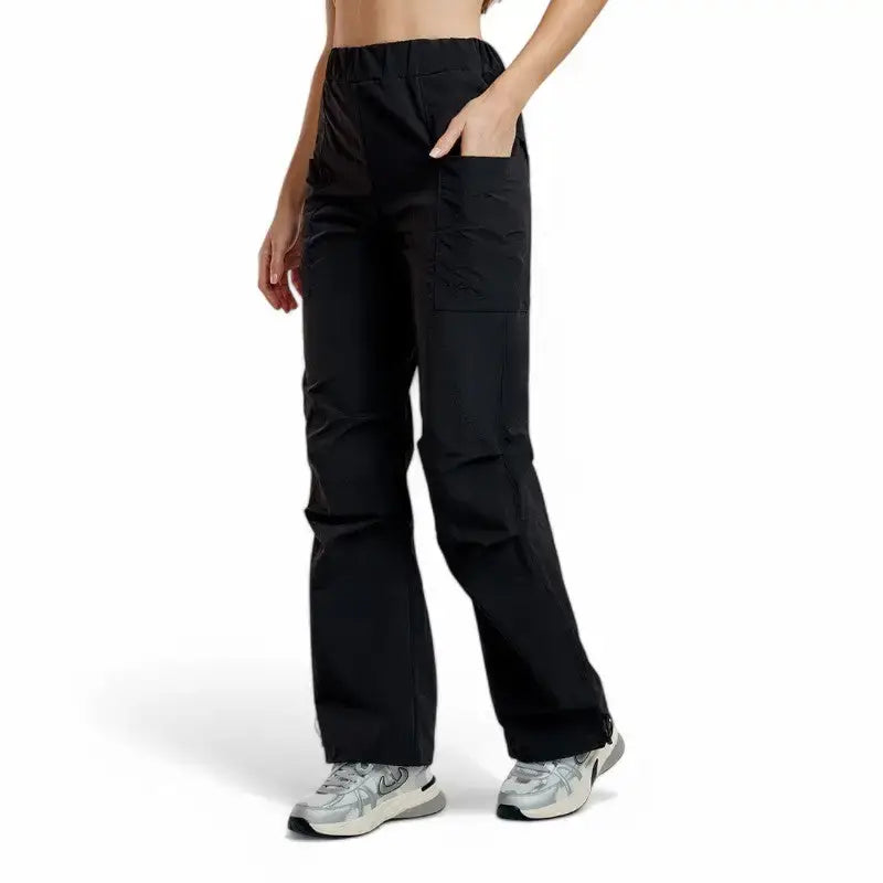 Pantalon de Randonnée Femme en Nylon Taslon Léger 230 g, Coupe Cargo Anti-UV avec Poches