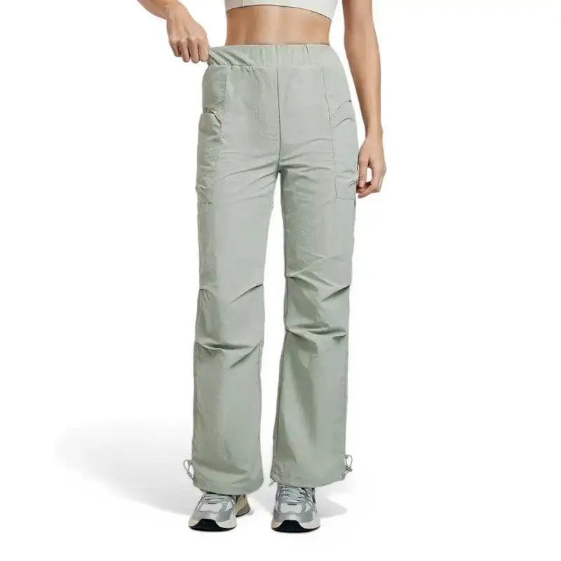 Pantalon de Randonnée Femme en Nylon Taslon Léger 230 g, Coupe Cargo Anti-UV avec Poches