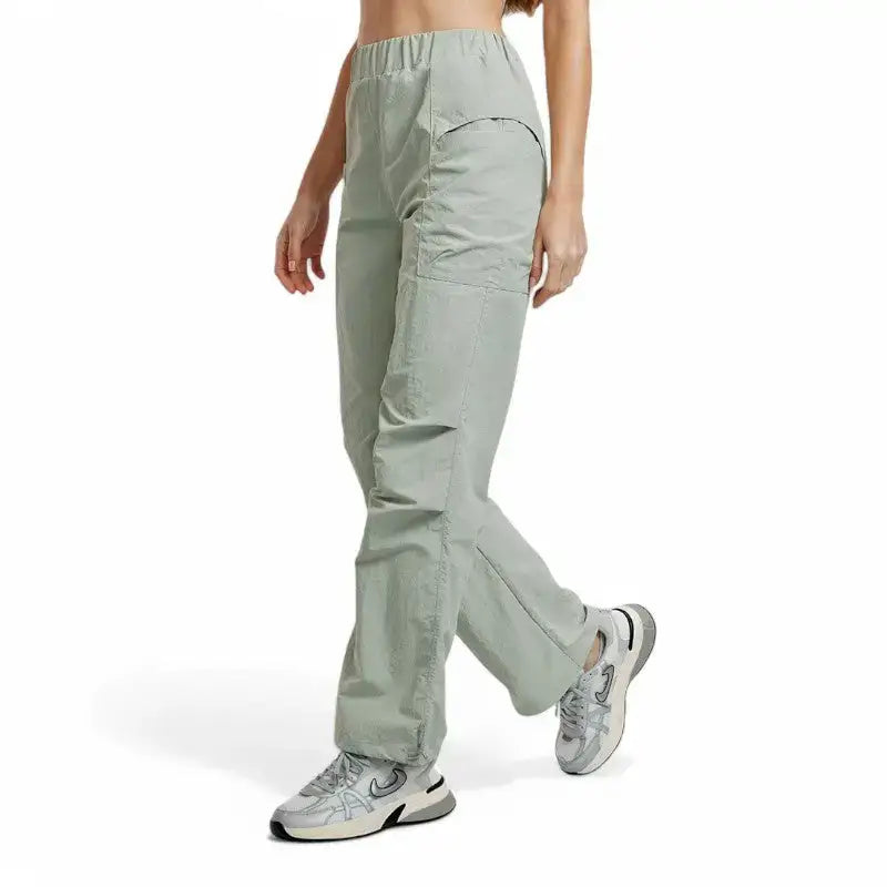 Pantalon de Randonnée Femme en Nylon Taslon Léger 230 g, Coupe Cargo Anti-UV avec Poches