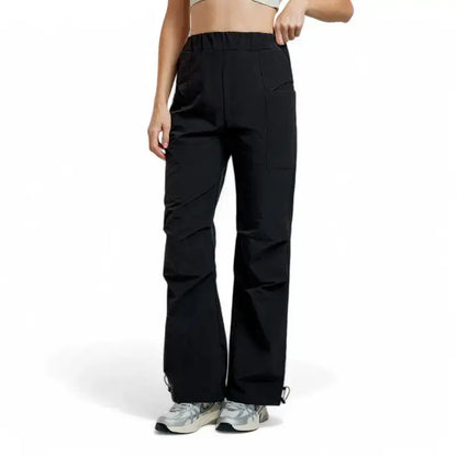 Pantalon de Randonnée Femme en Nylon Taslon Léger 230 g, Coupe Cargo Anti-UV avec Poches
