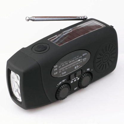 Multi-function Solar Crank Radio with LED Light and Power Bank