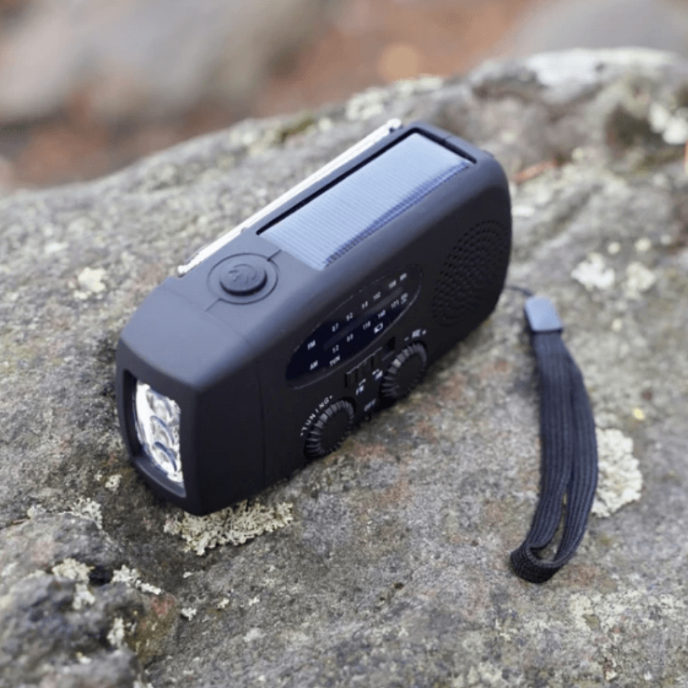 Multi-function Solar Crank Radio with LED Light and Power Bank