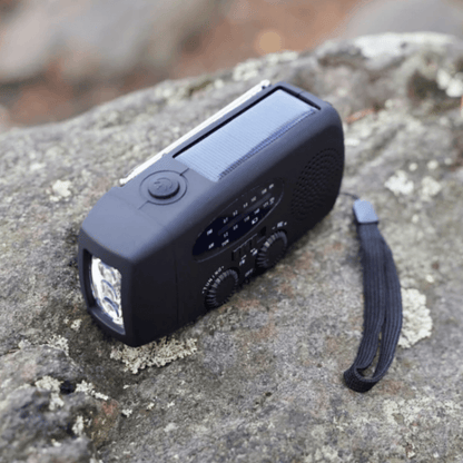 Multi-function Solar Crank Radio with LED Light and Power Bank