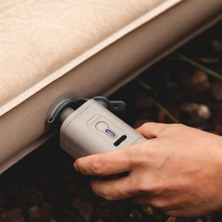 Pompe à Air Électrique Rechargeable pour Matelas Gonflable avec Lampe LED