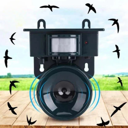Répulsif Ultrason Solaire à Détecteur de Mouvement pour Oiseaux et Nuisibles