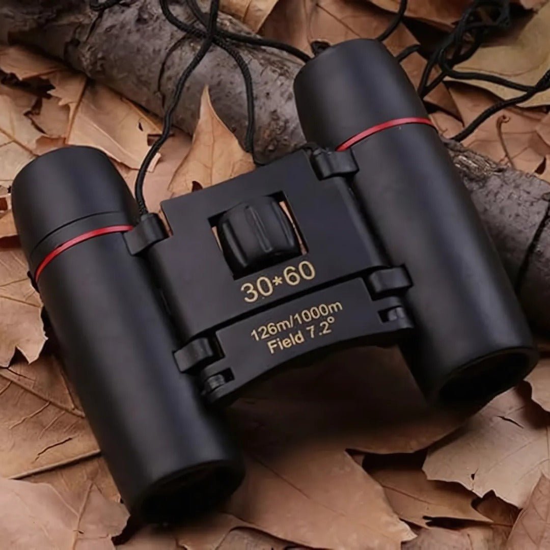 30x60 Foldable Compact Binoculars with BAK4 Prisms, Coated Optics and Non-slip Coating