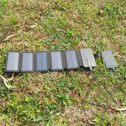 Panneau Solaire Portable Pliable avec Sortie USB pour Randonnée et Camping