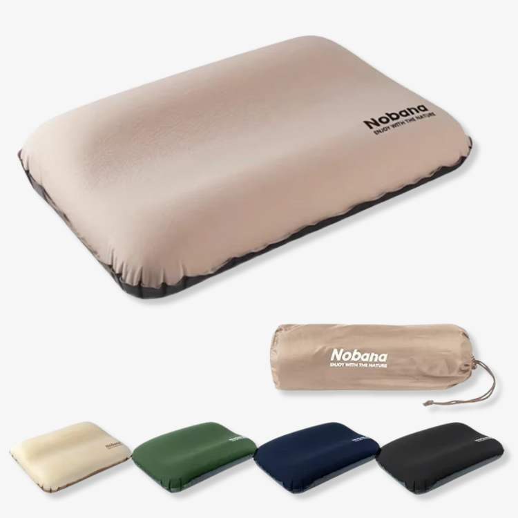 Oreiller de Camping Gonflable Ultraléger et Ergonomique pour Randonnée et Voyage